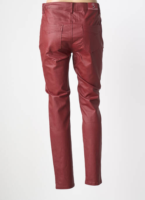 Pantalon slim stretch taille normale rouge S.QUISE femme