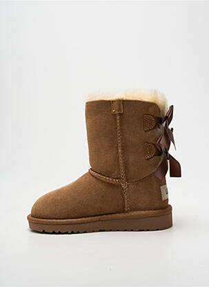Bottes fourrée bout rond marron UGG fille