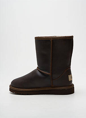 Bottes fourrée bout rond marron UGG fille