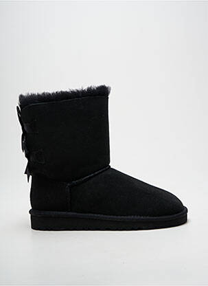 Bottes fourrée bout rond noir UGG fille