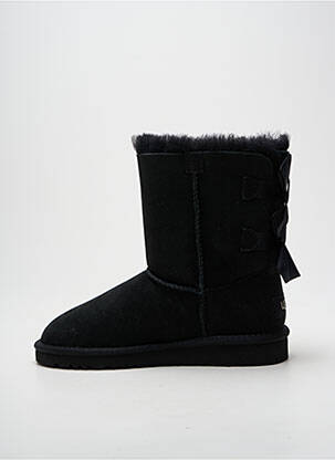 Bottes fourrée bout rond noir UGG fille