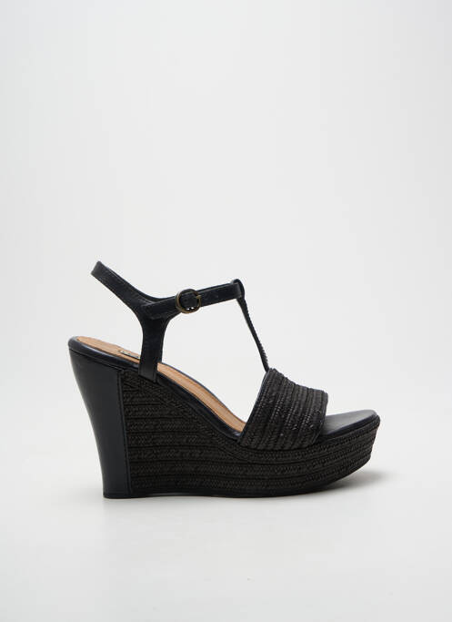 Sandales/nu pieds talon compensé talon haut de 10cm et plus noir UGG femme