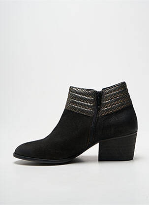 Bottines/boots tissage satiné talon de 4 à 6cm noir SCHMOOVE femme