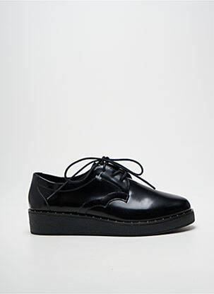 Derbies matière lisse talon plat jusqu'à 3cm noir SCHMOOVE femme