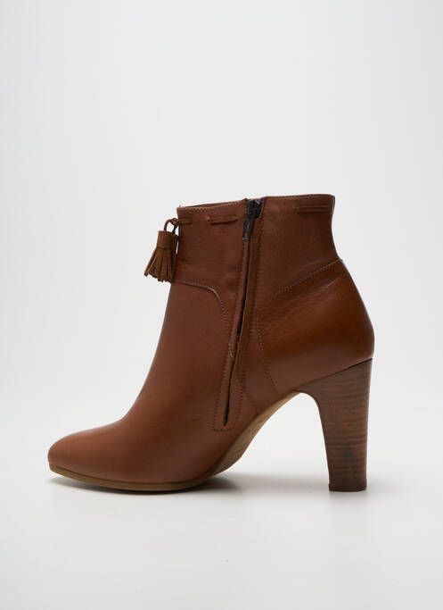 Bottines/boots bout pointu talon de 7 à 9cm marron SCHMOOVE femme