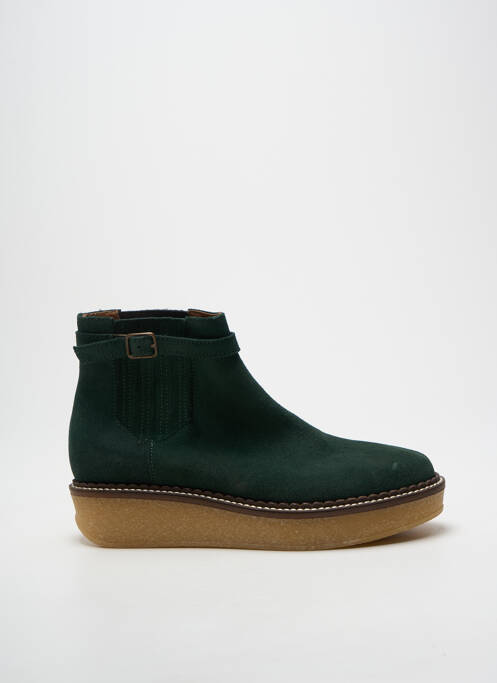 Bottines/boots bout rond talon de 4 à 6cm vert SCHMOOVE femme