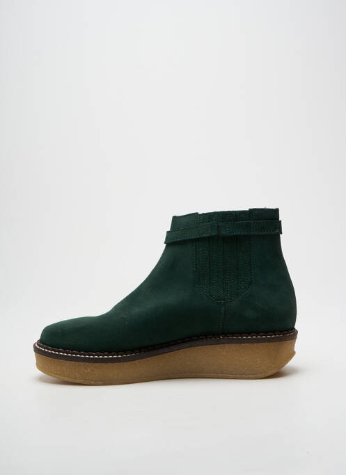 Bottines/boots bout rond talon de 4 à 6cm vert SCHMOOVE femme