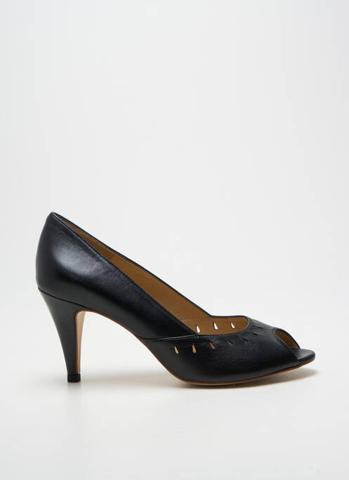 Escarpins tissage satiné talon de 7 à 9cm noir SCHMOOVE femme