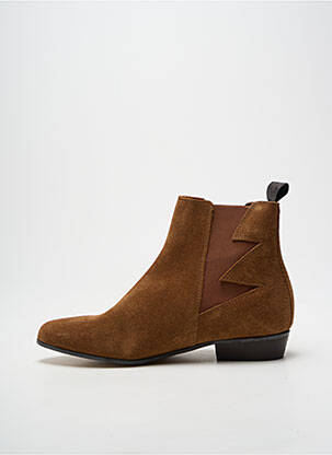 Bottines/boots bout pointu talon plat jusqu'à 3cm marron SCHMOOVE femme