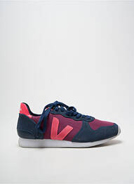 Baskets bout rond talon plat jusqu'à 3cm bleu VEJA femme