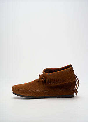 Bottines/boots talon bas talon plat jusqu'à 3cm marron MINNETONKA femme