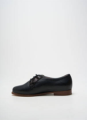 Derbies tissage satiné talon plat jusqu'à 3cm noir BOBBIES femme