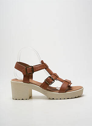 Sandales/nu pieds talon bottier talon de 7 à 9cm marron NO NAME femme