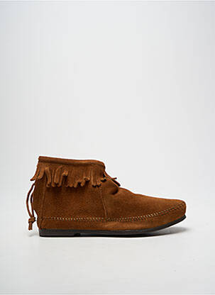 Bottines/boots talon bas talon plat jusqu'à 3cm marron MINNETONKA femme