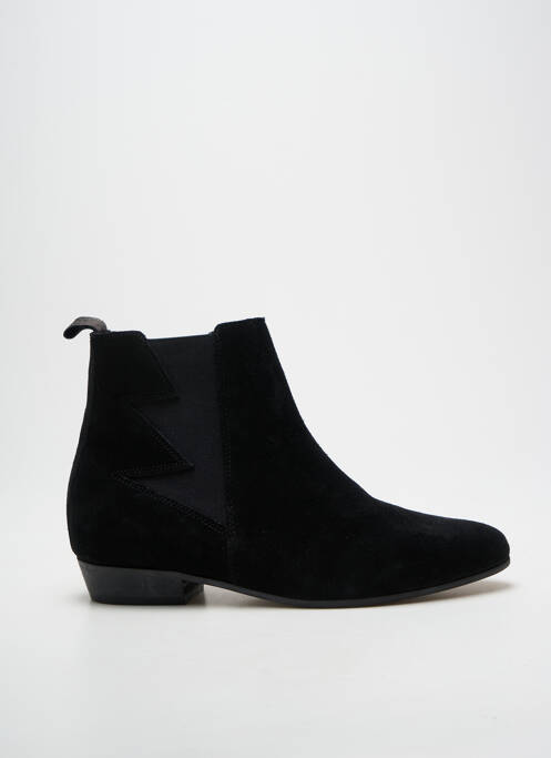 Bottines/boots bout pointu talon plat jusqu'à 3cm noir SCHMOOVE femme