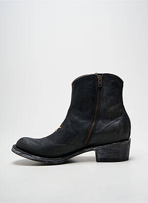 Bottines/boots cubain talon de 4 à 6cm noir MEXICANA femme