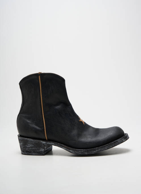 Bottines/boots cubain talon de 4 à 6cm noir MEXICANA femme