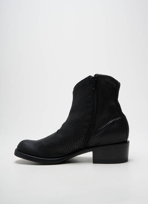 Bottines/boots cubain talon de 4 à 6cm noir MEXICANA femme