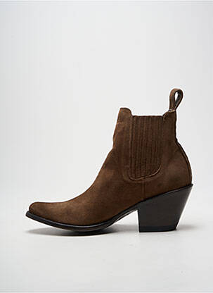 Bottines/boots bout pointu talon de 4 à 6cm marron MEXICANA femme