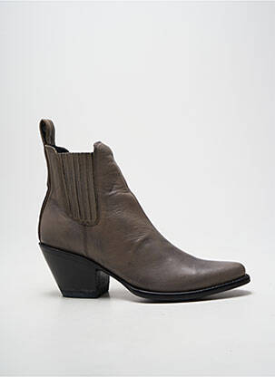 Bottines/boots bout pointu talon de 4 à 6cm gris MEXICANA femme