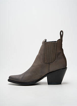Bottines/boots bout pointu talon de 4 à 6cm gris MEXICANA femme