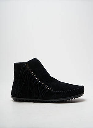 Bottines/boots bout rond talon plat jusqu'à 3cm noir MINNETONKA femme
