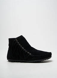Bottines/boots bout rond talon plat jusqu'à 3cm noir MINNETONKA femme