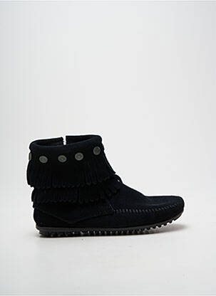 Bottines/boots bout rond talon plat jusqu'à 3cm noir MINNETONKA femme