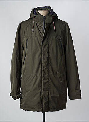 Blouson fermeture zippée sous rabat pressionné vert HECHTER STUDIO homme