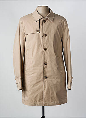 Trench fermeture boutonnée sur le devant sans capuche beige HECHTER STUDIO homme