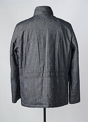 Manteau court fermeture zippée sous rabat pressionné sans capuche noir PIERRE CARDIN homme