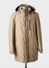 Parka col col montant a capuche beige HECHTER STUDIO homme