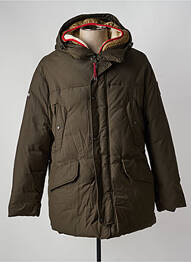 Parka col col montant a capuche vert NAPAPIJRI homme