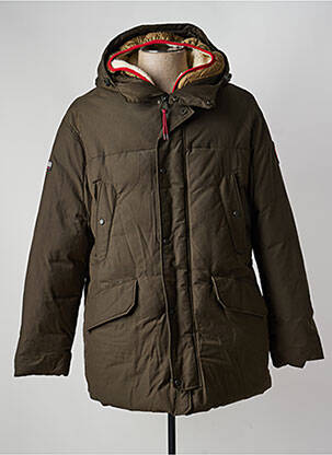 Parka manches longues a capuche vert NAPAPIJRI homme