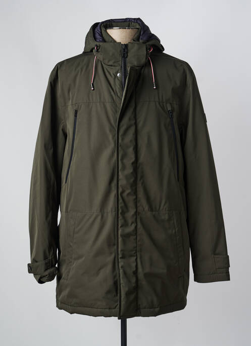 Blouson fermeture zippée sous rabat pressionné vert HECHTER STUDIO homme