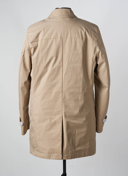 Trench fermeture boutonnée sur le devant sans capuche beige HECHTER STUDIO homme