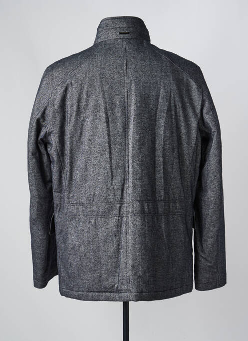 Manteau court fermeture zippée sous rabat pressionné sans capuche noir PIERRE CARDIN homme