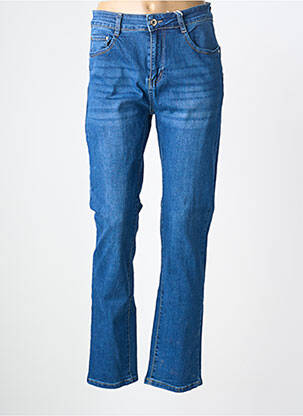 Jeans coupe slim stretch taille normale bleu I DODO femme