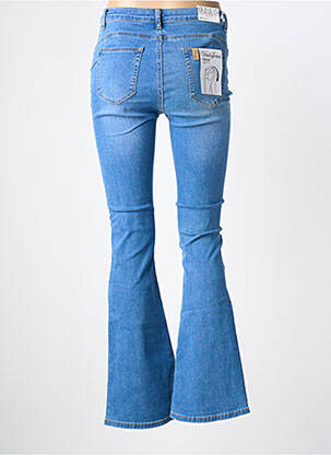 Jean coupe flare stretch taille normale bleu VIVID femme