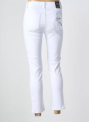Pantalon 7/8 stretch taille normale blanc VIVID femme