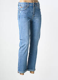 Jeans coupe droite stretch taille normale bleu MAISON ONADO femme
