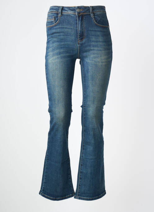 Jean coupe flare stretch taille normale bleu MISS BON femme