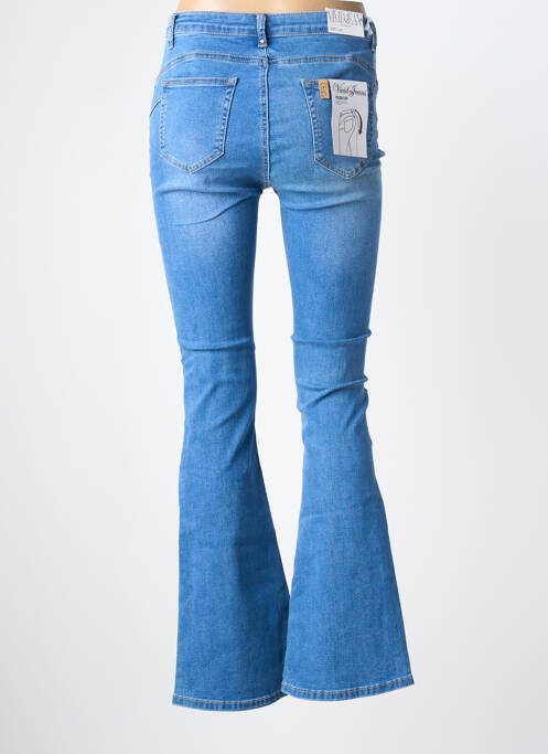 Jean coupe flare stretch taille normale bleu VIVID femme