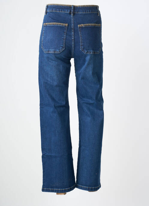 Jeans coupe droite stretch taille normale bleu MAISON ONADO femme