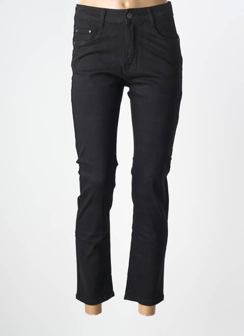 Pantalon 7/8 stretch taille normale noir VIVID femme