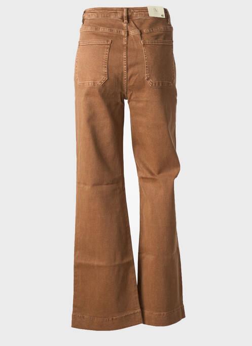 Pantalon flare stretch taille normale marron FOLYROSE femme