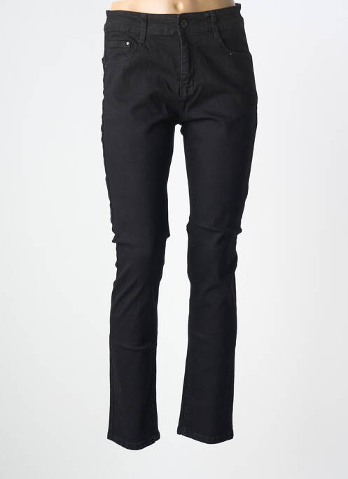 Pantalon slim stretch taille normale noir I DODO femme