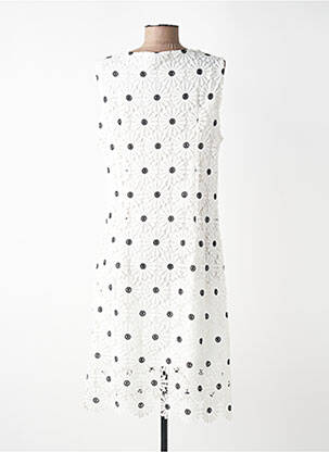 Robe mi-longue imprimé fantaisie sans manche blanc SWEET MISS femme