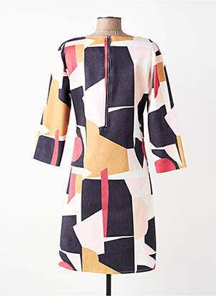 Robe mi-longue manches 3/4 manches 3/4 noir VOYELLES femme