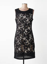 Robe courte sans manche sans manche noir JUS D'ORANGE femme